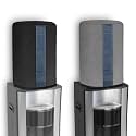 Cranique Non-Woven 20 ltr / litre Water Dispenser Bottle Jar Cover with Transparent Strap (Black &amp; Grey Pack of 2)