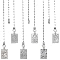 CRASPIRE 12Pcs 6 Style Tarot Card Ceiling Fan Pull Chain Extender