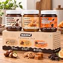 Craveful Signature Trio Chocolate Spreads Combo | Hazelnut Chocolate + Caramel Cookie + Orange Dark Chocolate | 3 x 300 g | Without Palm Oil | No Refined Sugar | Sweetened with Jaggery | Gift Box