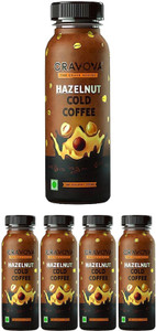 cravova - the crave begins hazelnut cold coffee pack of 4200 ml instant coffee 4 x 200 ml hazelnut flavoured