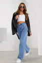 Crazeis Loose Fit Women Light Blue Jeans