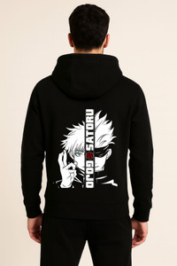 be crazy men full sleeve graphic print hooded sweatshirt