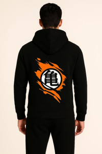 be crazy men full sleeve graphic print hooded sweatshirt