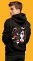 Be Crazy Men Full Sleeve Graphic Print Hooded Sweatshirt