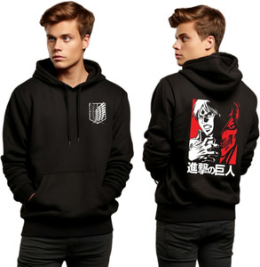be crazy men full sleeve printed hooded sweatshirt