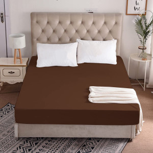 crazy world double size fitted terry cotton breathable stretchable waterproof mattress cover
