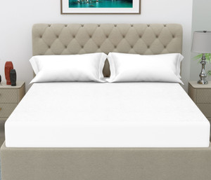 crazy world king size fitted terry cotton breathable stretchable waterproof mattress cover