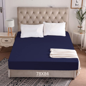 crazy world king size fitted terry cotton breathable stretchable waterproof mattress cover