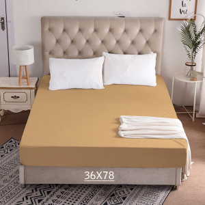 crazy world single size fitted terry cotton stretchable waterproof mattress cover