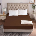 CRAZY WORLD Single Size Fitted Terry Cotton Breathable, Stretchable, Waterproof Mattress Cover