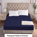 CRAZY WORLD Single Size Fitted Terry Cotton Breathable, Stretchable, Waterproof Mattress Cover