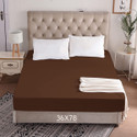 CRAZY WORLD Single Size Fitted Terry Cotton Breathable, Stretchable, Waterproof Mattress Cover