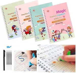 crazybuy magic practice copybook for kids writting book that can be reused copybook multicolor