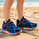 Crazyly Boys Girls Drawstring Sneakers