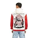 crazymonk Invasion Oversized Hoodie - Red amp