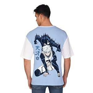crazymonk Mens Cotton Printed Nagi Blue Lock