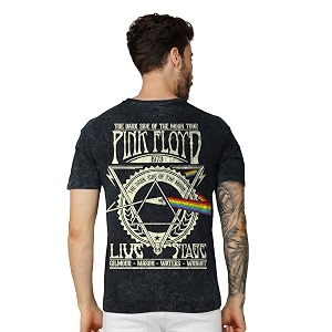 crazymonk Mens Cotton Printed Pink Floyd Acid