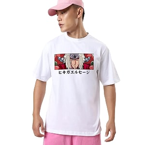 crazymonk Naruto Jiraiya Anime Oversized T-Shirt