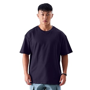 crazymonk Oversized Baggy Fit Drop Shoulder Half