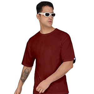 crazymonk Oversized Baggy Fit Drop Shoulder Half