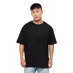 crazymonk Oversized Baggy Fit Drop Shoulder Half