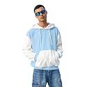 crazymonk Plain Oversized Hood - Sky Blue