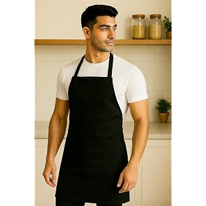100 soft and cool cotton kitchen apron with front centre pocket adjustable neck strap and tie restaurants catering kitchen chef apron for unisex