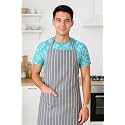 100% Soft and Cool Cotton Kitchen Apron with Front Centre Pocket, Adjustable Neck Strap and Tie, Restaurants, Catering, Kitchen, Chef Apron for Unisex