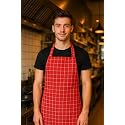 100% Soft and Cool Cotton Kitchen Apron with Front Centre Pocket, Adjustable Neck Strap and Tie, Restaurants, Catering, Kitchen, Chef Apron for Unisex