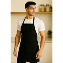 100% Soft and Cool Cotton Kitchen Apron with Front Centre Pocket, Adjustable Neck Strap and Tie, Restaurants, Catering, Kitchen, Chef Apron for Unisex