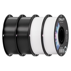 creality petg filament 175mm 2 black amp 2 white 4-pack