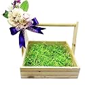 Cream & Purple combination in MDF/ Wood Hamper Basket for Gifting