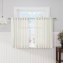 Cream Kitchen Cafe Curtains 40 Inch Length