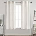 Cream Linen Curtains 63 Inches Long for