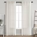 Cream Linen Curtains 84 Inch Length 2