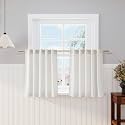 Cream Linen Kitchen Curtains 30 Inches Long