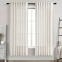 Cream Natural Linen Curtains 72 Inch Length