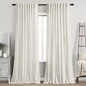 Cream Semi Sheer Curtains 84 Inch Length