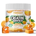 Creatine Monohydrate Chews Complex 6400mg for Men &amp; Women -Advanced Formula W/L-Taurine + Vitamin B12, Sugar Free Chewable Supplement,60 Orange Softchews