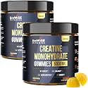 Creatine Monohydrate Gummies 5000 mg per Serving, Mango Flavor, with Turmeric Root &amp; Black Pepper, Sugar Free, Vegan Creatine Gummies, 120 Gummies, 30 Servings, Pack of 2