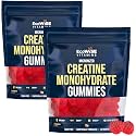 Creatine Monohydrate Gummies 5000 mg per Serving, Strawberry Flavor, with Turmeric Root &amp; Black Pepper, Sugar Free, Vegan Creatine Gummies, 120 Gummies, 30 Servings, Pack of 2