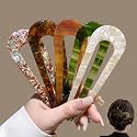 Creation France Pack of 5 U Shape French Hair Pins, Multicolour