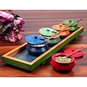 Wooden Mouth Freshner Jar Set Mukhwas Tray Mukhwas Containers pot jar Fancy for Dining Table Refreshment Box Saunf Containers Condiment Set 60 Ml, Pack of 1 Multicolor