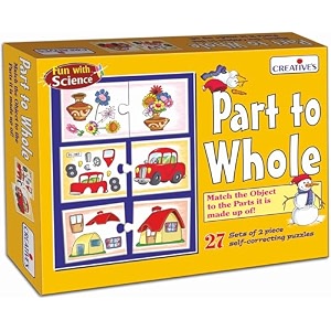 creative39s part to whole  learning puzzles for kids  educational picture puzzle  pre-school learning game for kids  self correcting puzzles  ages 4 amp up