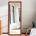 Creative Arts n Frames 15x51 inch Full Length Dressing Chevel Long Fiber Wood Wall Hanging Leaning Framed HD Mirror Home Wall Living Room Decor Items (Umber Walnut Color Framed HD Mirror)