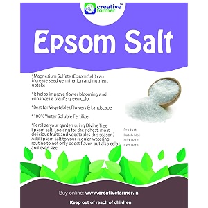 creative farmer epsom salt 1kg for plants in garden