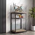 Creative Living Room Fish Tank Stand, Double-Tier Multifunctional Aquarium Stand, Stylish and Elegant, Easy to Assemble, Ideal for Bedrooms, Dining Rooms(Style A,80x40cm/31.5x15.7in)
