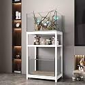 Creative Living Room Fish Tank Stand, Double-Tier Multifunctional Aquarium Stand, Stylish and Elegant, Easy to Assemble, Ideal for Bedrooms, Dining Rooms(Style C,60x30cm/23.6x11.8in)