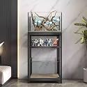 Creative Living Room Fish Tank Stand, Double-Tier Multifunctional Aquarium Stand, Stylish and Elegant, Easy to Assemble, Ideal for Bedrooms, Dining Rooms(Style B,70x40cm/27.6x15.7in)