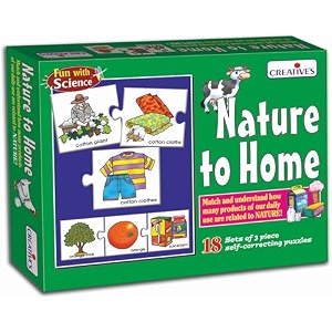 creatives nature to home  fun science game  educational puzzles  logical thinking for kids children learn scientific knowledge  matching skills  54 piece puzzles ages 4 amp up
